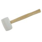 Silverline Hamer met wit rubberen kop - 680 gram - hardho..., Doe-het-zelf en Verbouw, Gereedschap | Handgereedschap, Ophalen of Verzenden