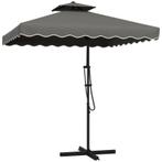 TRUUSK Tuinparasol, Zweefparasol, Sierrand, Ventilatiedak, M, Tuin en Terras, Parasols, Verzenden, Nieuw