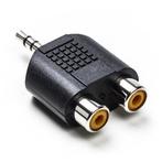 3.5 mm jack (m) naar 2x tulp (v) adapter | Nedis (Stereo), Verzenden, Nieuw