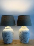 Tafellamp (2) - Twee kruik lampen - Aardewerk - Twee