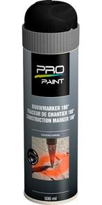 Pro paint bouwmarker 180 500 ml, zwart, Verzenden, Nieuw