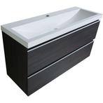 Wiesbaden Shall Onderkast - 100x36cm - Houtnerf Grijs, Huis en Inrichting, Badkamer | Badkamermeubels, Ophalen of Verzenden, Nieuw