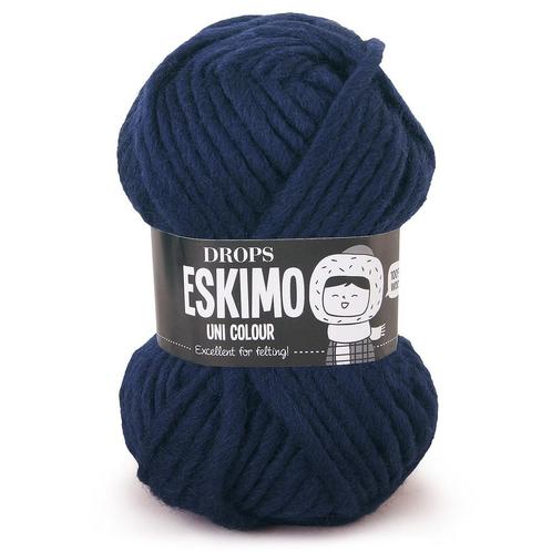 DROPS Snow / Eskimo Uni - 57 marineblauw - Wol Garen, Hobby en Vrije tijd, Breien en Haken, Ophalen of Verzenden