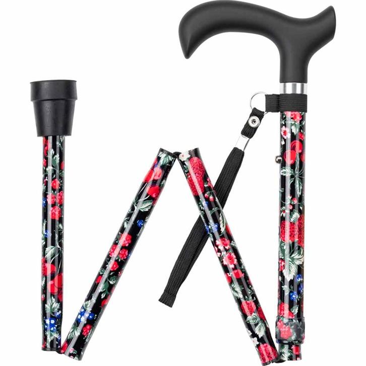 Wandelstok opvouwbaar - Fruit print (Wandelstokken), Diversen, Braces, Nieuw, Ophalen of Verzenden