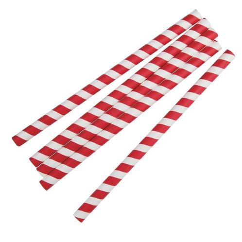 Composteerbare papieren smoothierietjes 210mm rood-wit |..., Zakelijke goederen, Horeca | Keukenapparatuur, Verzenden
