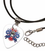 Doodshoofd plectrum ketting, sleutelhanger of oorbellen, Nieuw, Ophalen of Verzenden