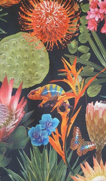 300x280cm! Exclusieve Boheemse stof met exotische dieren -, Antiek en Kunst, Antiek | Kleden en Textiel