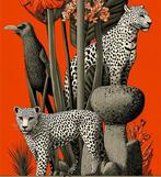 I_KONIQ - Leopard and gigantic sunflower in Boho style 50 x