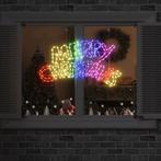 vidaXL Kerstbord met 240 LED Multikleur 100 x 50 cm PVC, Diversen, Kerst, Verzenden, Nieuw