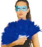 Waaier Blauwe Veren, Hobby en Vrije tijd, Feestartikelen, Verzenden, Nieuw