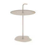 Bijzettafel Calimera champagne kleur staal Ø38 cm met handgr, Tuin en Terras, Verzenden, Nieuw