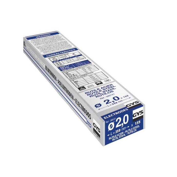 Laselektroden staal GYS rutiel 6013 2,0mm pak 155 stuks, Doe-het-zelf en Verbouw, Gereedschap | Lasapparaten, Overige typen, Nieuw