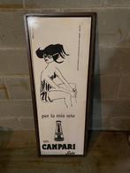 Campari Milano - Plaque - Ingelijste Campari-teken. - IJzer