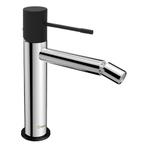 Bidet Mengkraan Sapho Solaris Chroom/Mat Zwart, Doe-het-zelf en Verbouw, Sanitair, Ophalen of Verzenden, Nieuw, Chroom, Kraan