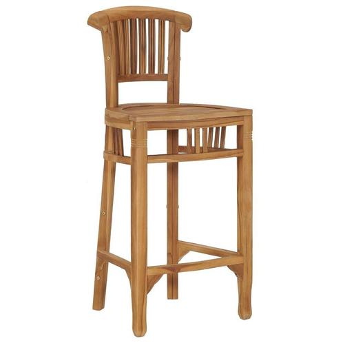 Barkruk Teakhout Massief - Retourdeal - Robuust Design! 6..., Huis en Inrichting, Barkrukken, 90 cm of meer, Met voetsteun, 1 kruk