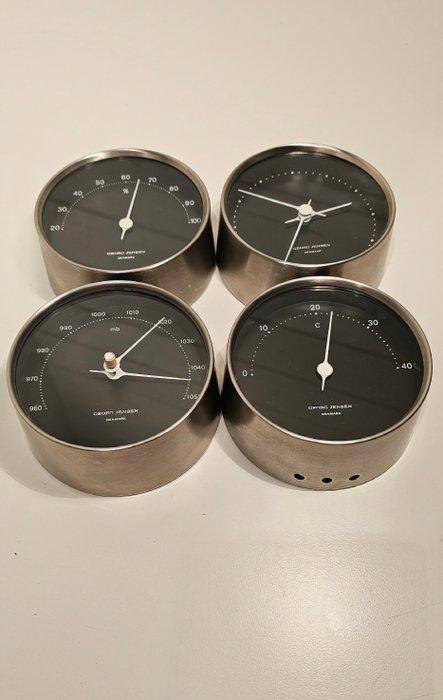 Georg Jensen, Royal Copenhagen - Weerstation (4) - Glas,, Antiek en Kunst, Curiosa en Brocante