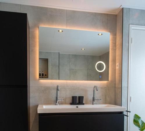 Sani Royal Badkamerspiegel met LED Verlichting en, Huis en Inrichting, Woonaccessoires | Spiegels