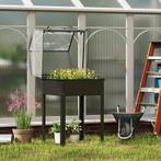 TRUUSK Verhoogd Bloembed Met Deksel, Verhoogd Kruidenbed Met, Tuin en Terras, Aarde en Mest, Verzenden
