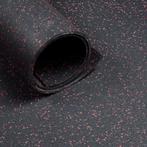 Sportvloer - Rol van 12,5 m2 - Dikte 6 mm - Zwart / Rood, Nieuw, Verzenden