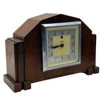 Klok - Telephone Mfg. Ltd. - Art Deco Hout, Messing -