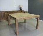 Vierkante tafel 150x150cm teakhout op voorraad bij Indoteak
