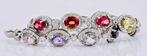 Pols ornament - 18 karaat Witgoud - 19.50ct. tw. Saffier -