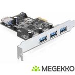 Delock 89301 PCI Express x1-kaart naar 3 x extern + 1 x, Verzenden, Nieuw, DeLock