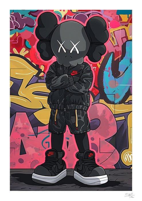 SKE - Kaws x Nike Underground, Antiek en Kunst, Kunst | Schilderijen | Modern