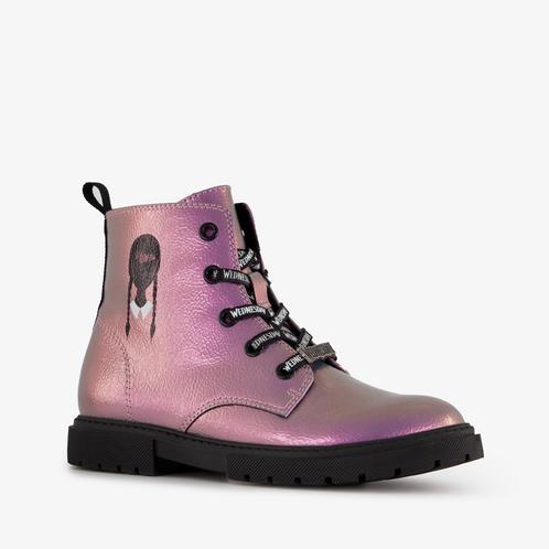 Wednesday meisjes veterboots metallic roze maat 38, Kleding | Dames, Schoenen, Nieuw, Verzenden