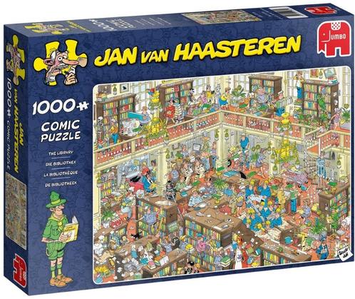 Jan van Haasteren - De Bibliotheek Puzzel (1000 stukjes) |, Hobby en Vrije tijd, Denksport en Puzzels, Nieuw, Verzenden