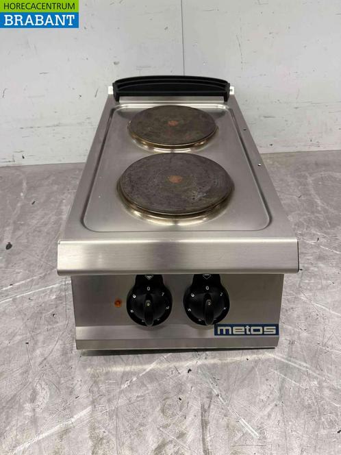 RVS Olis 2 pits elektrisch fornuis kookplaat 40 cm 400V, Zakelijke goederen, Horeca | Keukenapparatuur, Gebruikt, Ophalen of Verzenden