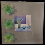 Daum France - Fotolijst- amaryllis - Kristal, Glas - Daum, Antiek en Kunst, Antiek | Glas en Kristal