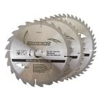 Silverline Cirkelzaagbladenset - 230 mm - 24, 40 en 48 Ta..., Ophalen of Verzenden, Nieuw