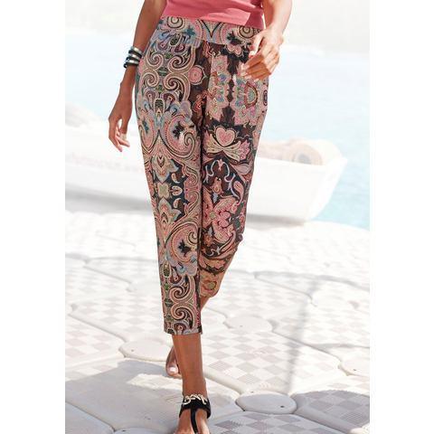 Lascana 7/8-broek met brede boorden en all-over print,, Kleding | Dames, Broeken en Pantalons, Nieuw, Verzenden