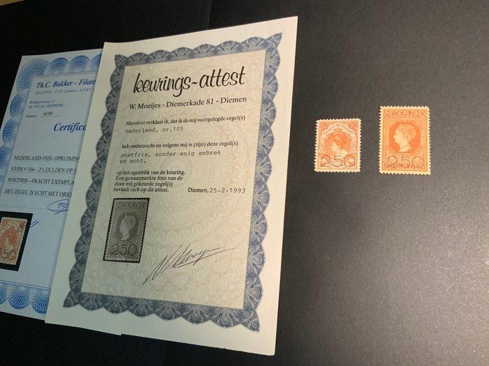 Nederland 1920 - 10 gulden met overdruk (opruimingsuitgifte), Postzegels en Munten, Postzegels | Nederland