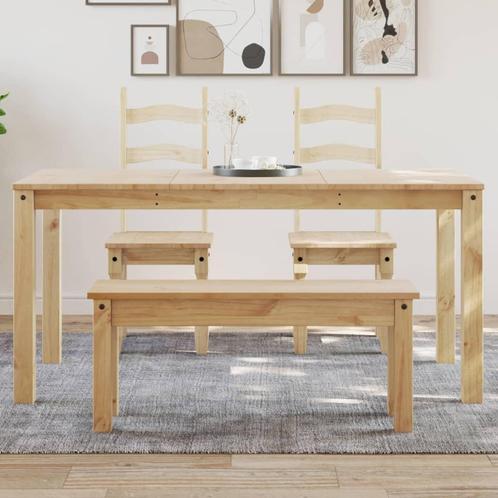 vidaXL Eettafel Panama 160x80x75 cm massief grenenhout, Huis en Inrichting, Tafels | Eettafels, Nieuw, Verzenden