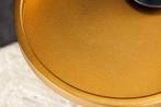 Ronde bijzettafel TRAYFUL 60cm goud ijzer zwart marmeren, Huis en Inrichting, Tafels | Sidetables, Ophalen of Verzenden, Nieuw