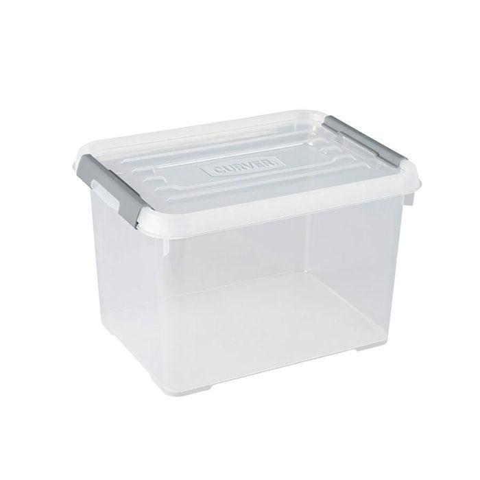 Curver Handy+ opbergbox 20 liter transparant met clipdeksel, Zakelijke goederen, Kantoor en Winkelinrichting | Magazijn, Stelling en Opslag