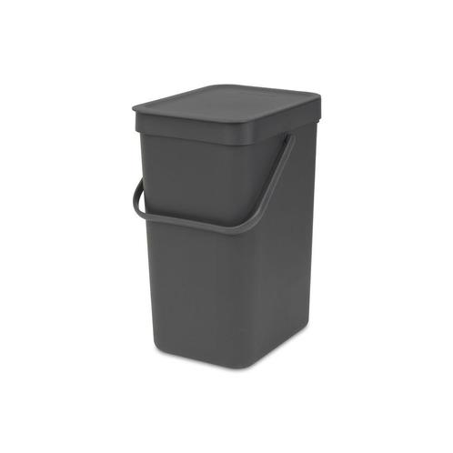 Brabantia afvalemmer Sort & Go 12 ltr - grijs, Huis en Inrichting, Woonaccessoires | Prullenbakken, Nieuw, Verzenden