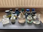 Inktpot (15) - Collectie van oude inktpotjes - Glas, Antiek en Kunst