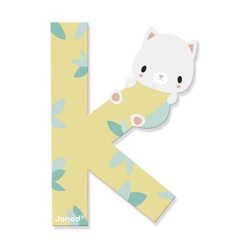 Janod Pure - Alfabet letter K van €2,49 voor €1,74, Kinderen en Baby's, Kinderkamer | Inrichting en Decoratie, Ophalen of Verzenden