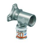 Uponor S-Press Plus muurplaat 1/2 binnendraad x 20 hoog + f, Verzenden, Nieuw