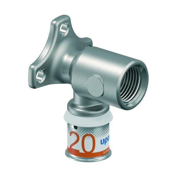 Uponor S-Press Plus muurplaat 1/2 binnendraad x 20 hoog + f, Doe-het-zelf en Verbouw, Verwarming en Radiatoren, Verzenden