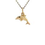 Gouden vintage dolfijn hanger 18 krt, Ophalen of Verzenden, Nieuw