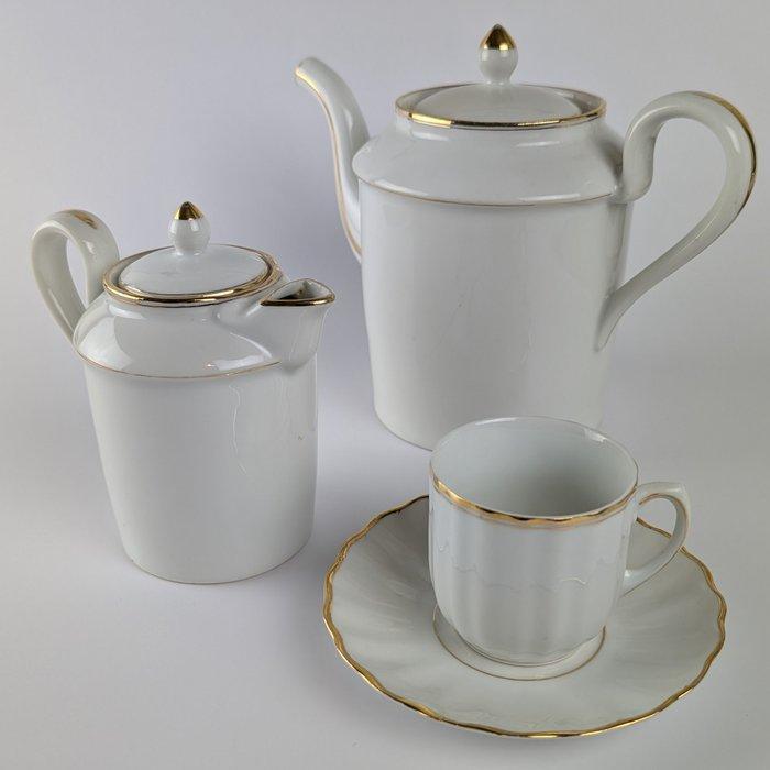 Adolphe Hache & Cie - Koffieservies voor 12 (26) - Porselein, Antiek en Kunst, Antiek | Glas en Kristal