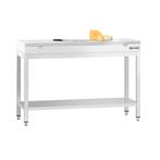GGM Gastro | RVS werktafel PREMIUM - 1200x700mm |, Huis en Inrichting, Verzenden, Nieuw