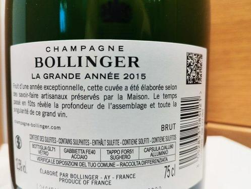 2015 Bollinger, La Grande Année - Champagne - 6 Flessen, Verzamelen, Wijnen