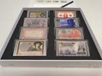 Nederland. Set KNM zilveren miniatuur bankbiljetten (Zonder, Postzegels en Munten, Munten | Nederland