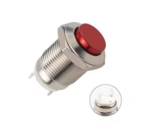 Push schakelaar - 12mm - Rood - Waterproof, Hobby en Vrije tijd, Elektronica-componenten, Nieuw, Ophalen of Verzenden