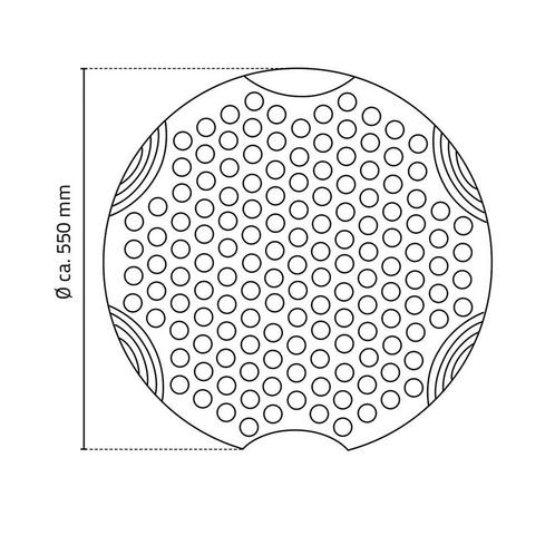 Antislip Douchemat Wiesbaden Ridder Tecnoplus 55 cm Rond Wit, Doe-het-zelf en Verbouw, Sanitair, Ophalen of Verzenden